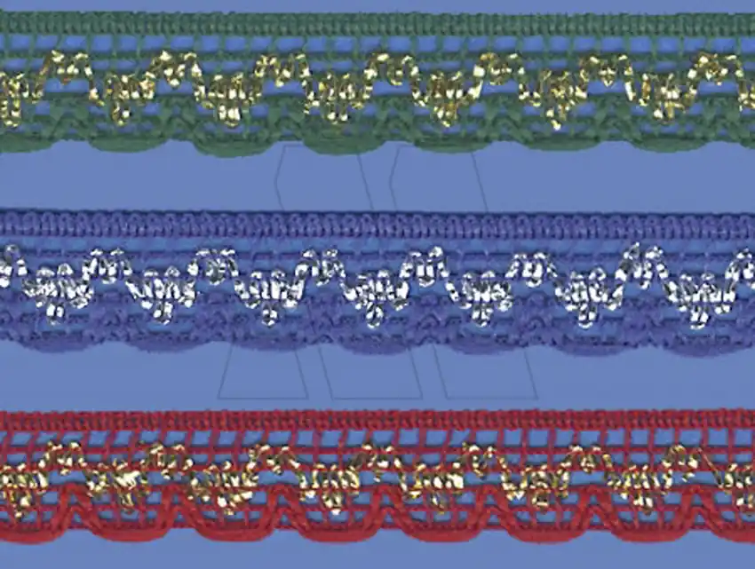 PUNTILLA NYLON C/LAME 1 CM X 20 MTS